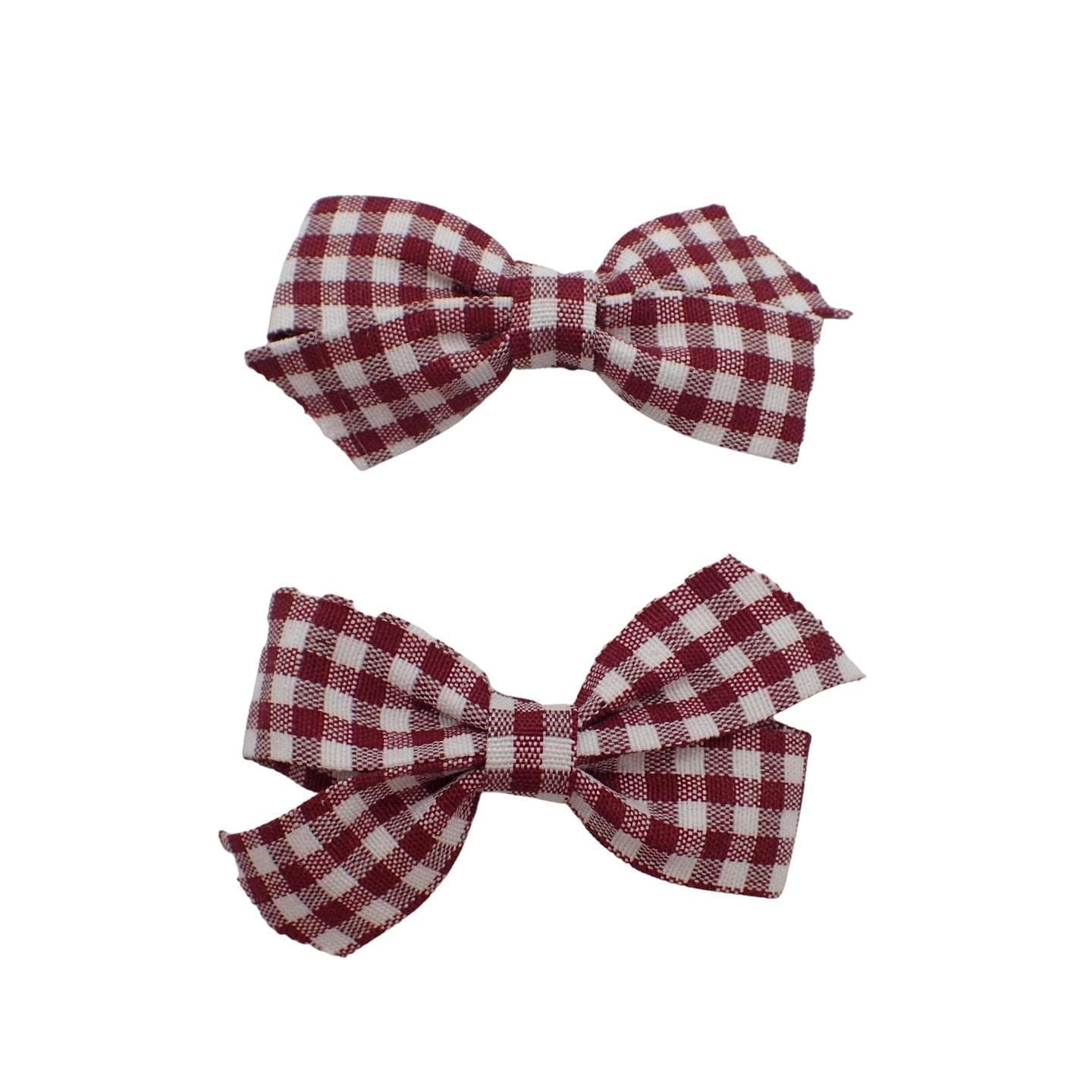 2pc Back to School Hair Bows Set Stylish Girls Clip-In Hair Bow Accessories Hair Clips Colourful School Hair Slide Girls, Kids, Children